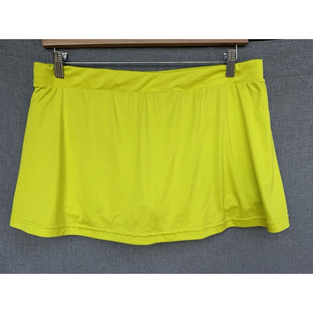 Adidas Adizero Sz‎ XL Formation Neon Yellow/Green Skort Skirt Tennis Pickleball - Picture 6 of 8